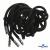Шнурки #107-05, круглые 130 см, декор.наконечник, цв.чёрный - купить в Владикавказе. Цена: 22.56 руб.