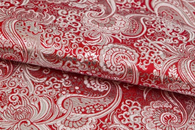 Ткань костюмная жаккард, 135 гр/м2, шир.150см, цвет красный№3 - купить в Владикавказе. Цена 441.94 руб.