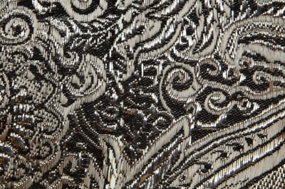 Ткань костюмная жаккард №11, 140 гр/м2, шир.150см, цвет тем.серебро - купить в Владикавказе. Цена 383.29 руб.