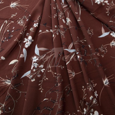 Плательная ткань "Фламенко" 2.2, 80 гр/м2, шир.150 см, принт растительный - купить в Владикавказе. Цена 239.03 руб.