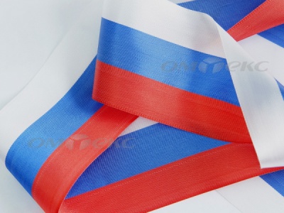 Лента "Российский флаг" с2744, шир. 8 мм (50 м) - купить в Владикавказе. Цена: 7.14 руб.