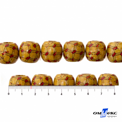 0189-Бусины деревянные "ОмТекс", 17 мм, упак.50+/-3шт - купить в Владикавказе. Цена: 83.66 руб.