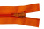 Спиральная молния Т5 849, 75 см, автомат, цвет оранжевый - купить в Владикавказе. Цена: 16.28 руб.