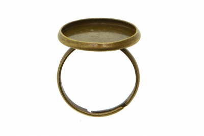 Заготовка для рукоделия металлическая фигурная для кольца 15мм - купить в Владикавказе. Цена: 7.44 руб.