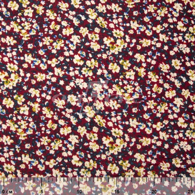 Плательная ткань "Софи" 5.1, 75 гр/м2, шир.150 см, принт растительный - купить в Владикавказе. Цена 243.96 руб.