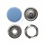 Кнопка рубашечная (закрытая) 9,5мм - эмаль, цв.182 - св.голубой - купить в Владикавказе. Цена: 5.74 руб.