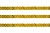 Пайетки "ОмТекс" на нитях, SILVER SHINING, 6 мм F / упак.91+/-1м, цв. 48 - золото - купить в Владикавказе. Цена: 356.19 руб.