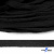 Шнур плетеный d-8 мм плоский, 70% хлопок 30% полиэстер, уп.85+/-1 м, цв.- чёрный - купить в Владикавказе. Цена: 735 руб.