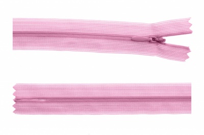 Молния потайная Т3 513, 60 см, капрон, цвет св.розовый - купить в Владикавказе. Цена: 10.13 руб.