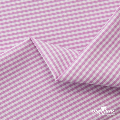 Ткань сорочечная Клетка Виши, 115 г/м2, 58% пэ,42% хл, шир.150 см, цв.1-розовый, (арт.111) - купить в Владикавказе. Цена 306.69 руб.