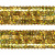 Тесьма с пайетками D16, шир. 20 мм/уп. 25+/-1 м, цвет золото - купить в Владикавказе. Цена: 778.19 руб.