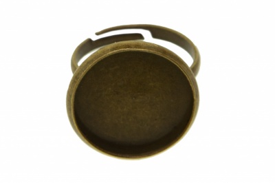 Заготовка для рукоделия металлическая фигурная для кольца 15мм - купить в Владикавказе. Цена: 7.44 руб.