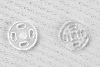 Кнопки пришивные пластиковые 11,5 мм, блистер 24шт, цв.-прозрачные - купить в Владикавказе. Цена: 59.44 руб.