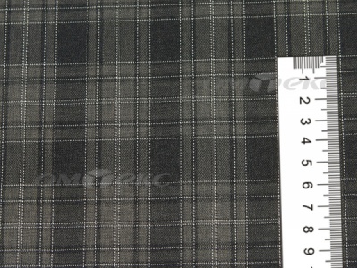 Ткань костюмная клетка 25235 2004, 185 гр/м2, шир.150см, цвет серый/бел - купить в Владикавказе. Цена 