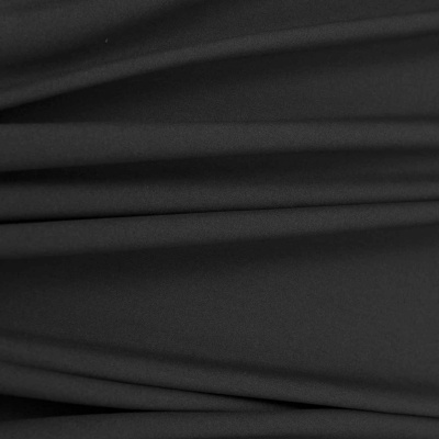 Костюмная ткань с вискозой "Рошель", 250 гр/м2, шир.150см, цвет чёрный - купить в Владикавказе. Цена 438.12 руб.