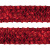 Тесьма с пайетками 3, шир. 35 мм/уп. 25+/-1 м, цвет красный - купить в Владикавказе. Цена: 1 308.30 руб.